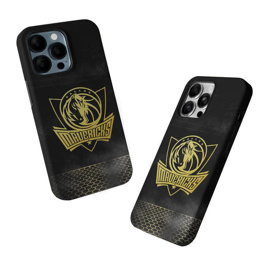 Dallas Mavericks Gold 2 in 1 Tough Phone Case-Oxvistore