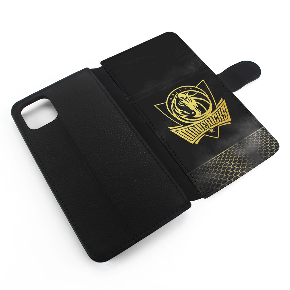 Dallas Mavericks Gold Flip Wallet Phone Case