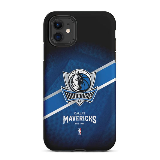 Dallas Mavericks Logo 2 in 1 Tough Phone Case-Oxvistore