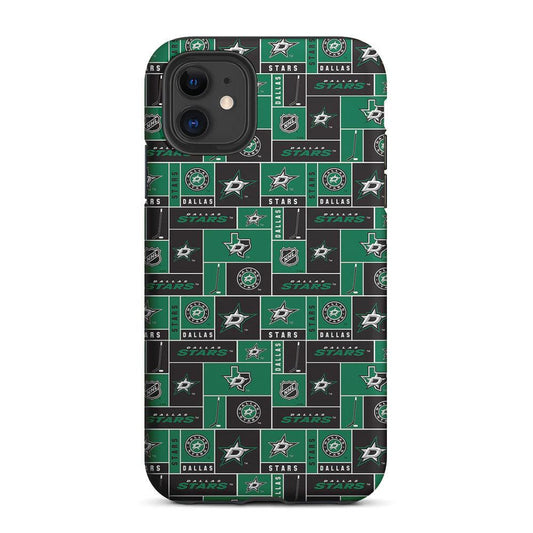 Dallas Stars Pattern 2 in 1 Tough Phone Case-Oxvistore
