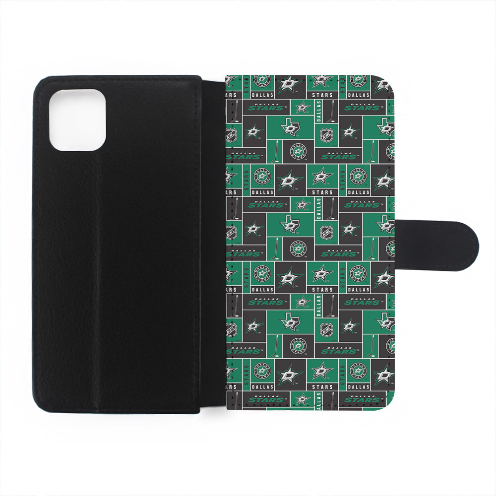 Dallas Stars Pattern Flip Wallet Phone Case