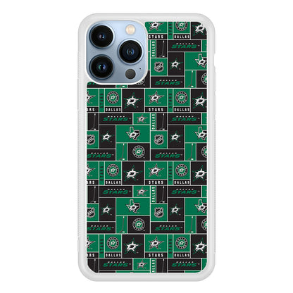 Dallas Stars Pattern 2D Rubber Phone Case