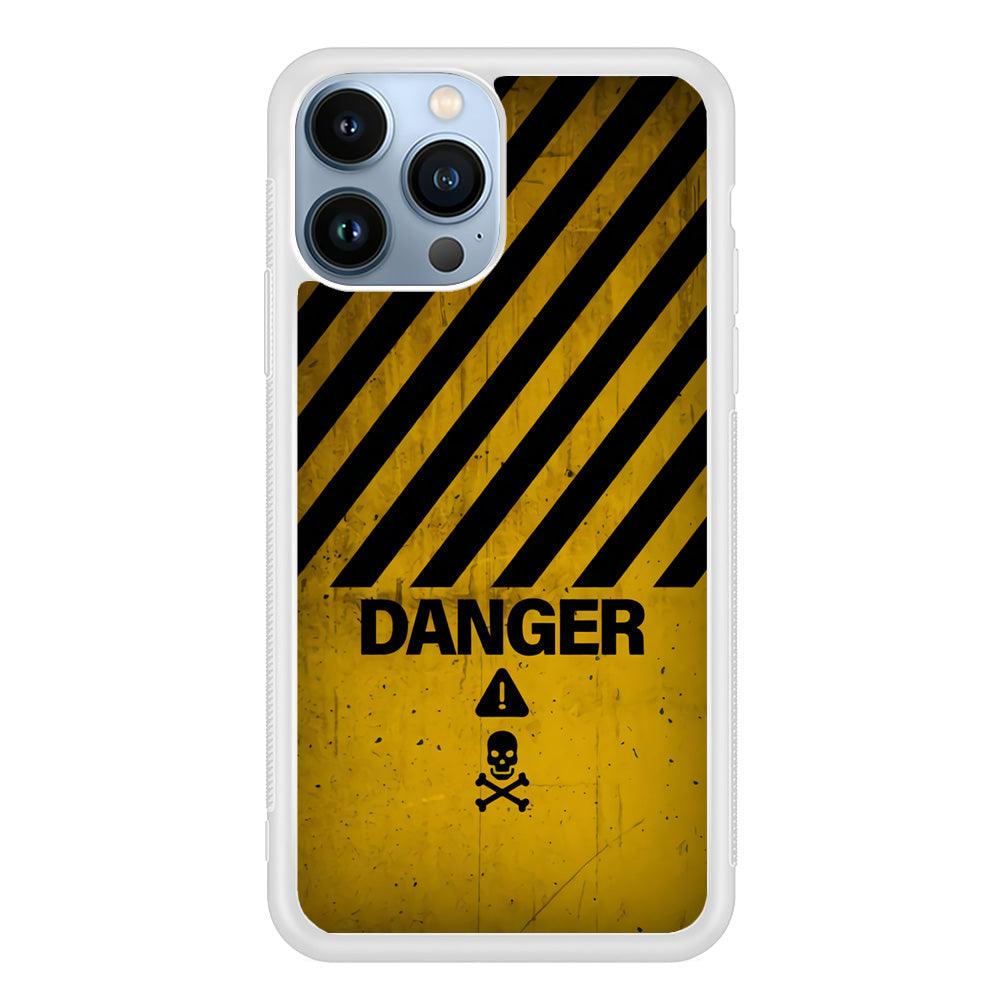 Danger Far Away From My Phone iPhone 15 Pro Case-Oxvistore