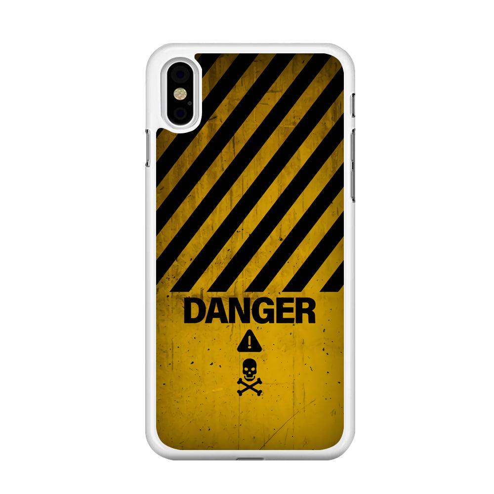 Danger Far Away From My Phone iPhone X Case-Oxvistore