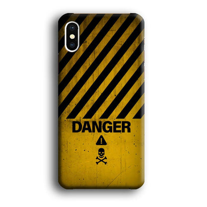 Danger Far Away From My Phone iPhone X Case-Oxvistore