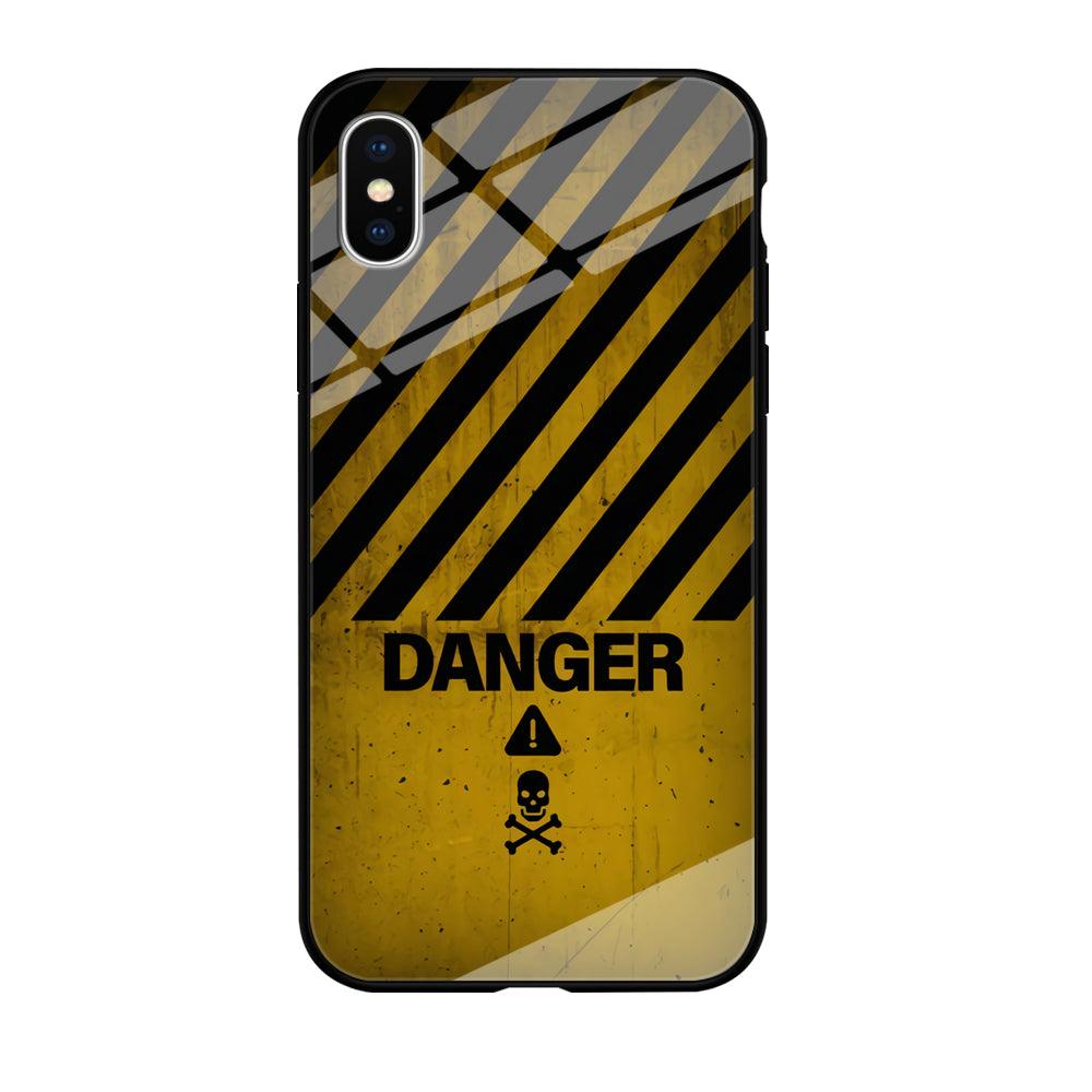 Danger Far Away From My Phone iPhone X Case-Oxvistore