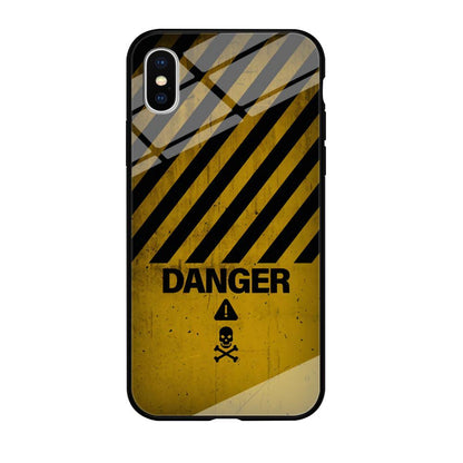 Danger Far Away From My Phone iPhone X Case-Oxvistore