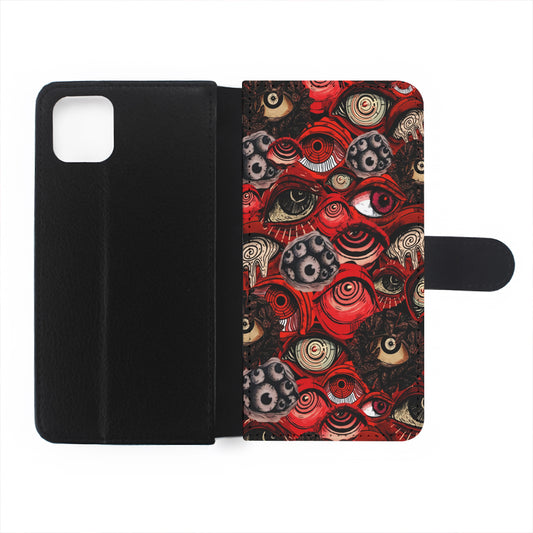 Deadly Eyes Demon Flip Wallet Phone Case