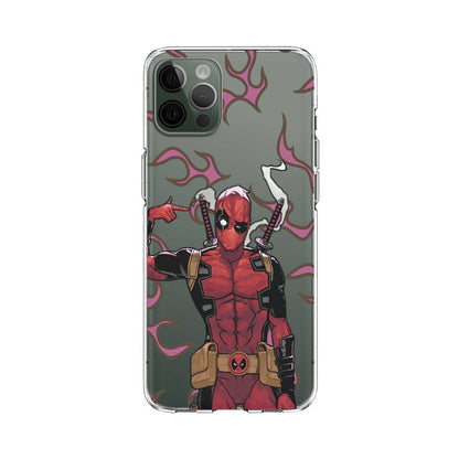 Deadpool Just Think Simple Clear Soft Case-Oxvistore