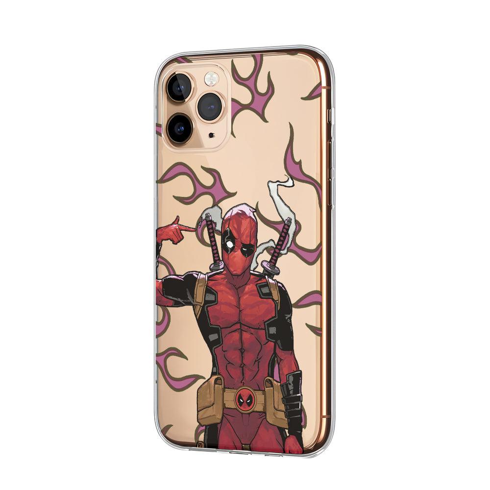 Deadpool Just Think Simple Clear Soft Case-Oxvistore