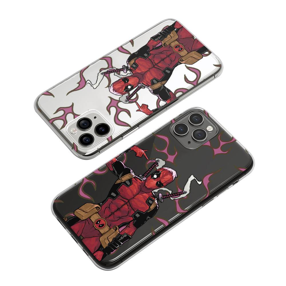 Deadpool Just Think Simple Clear Soft Case-Oxvistore