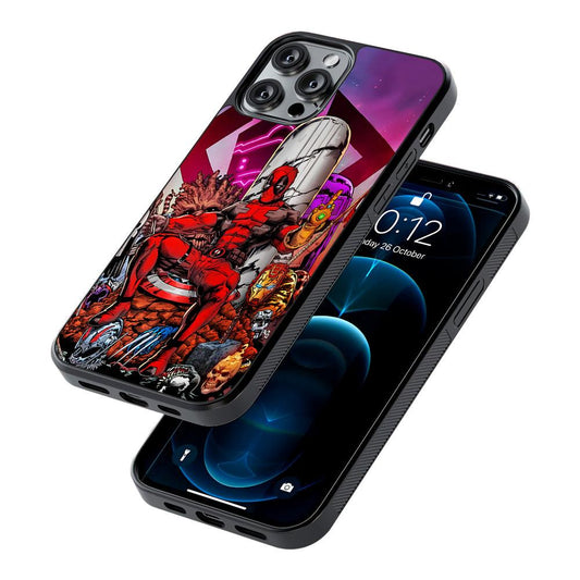 Deadpool Kills Everyone 2D Rubber Phone Case-Oxvistore