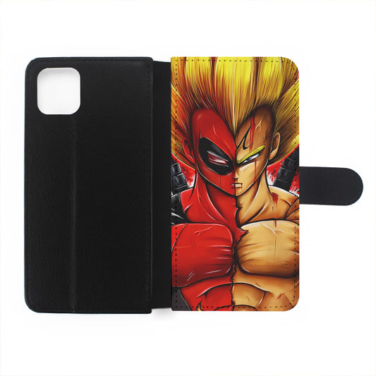 Deadpool X Vegeta Fusion Flip Wallet Phone Case