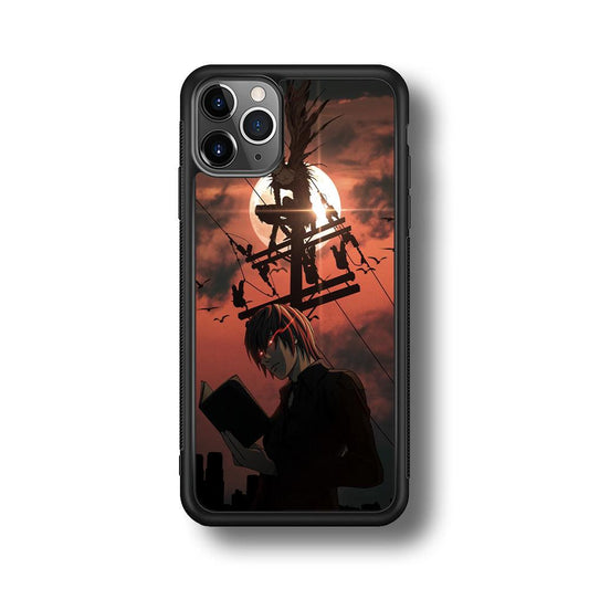 Death Note After The Moon Coming iPhone 11 Pro Max Case-Rubber Black (2D Case)-Oxvistore