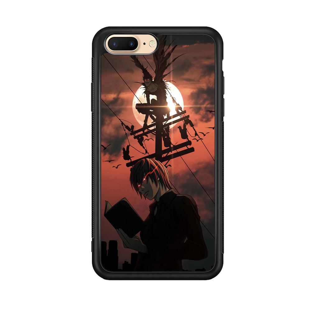 Death Note After The Moon Coming iPhone 7 Plus Case-Rubber Black (2D Case)-Oxvistore