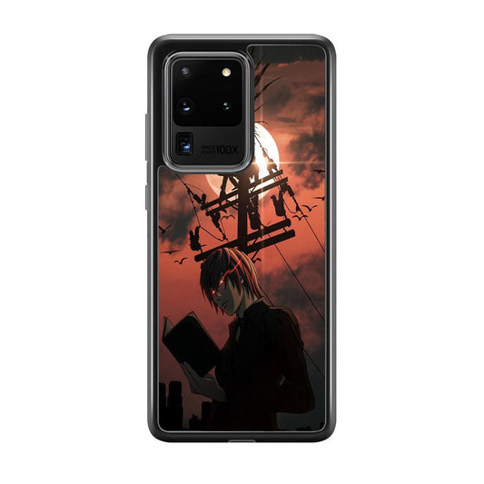 Death Note After The Moon Coming Samsung Galaxy S20 Ultra Case-Rubber Black (2D Case)-Oxvistore