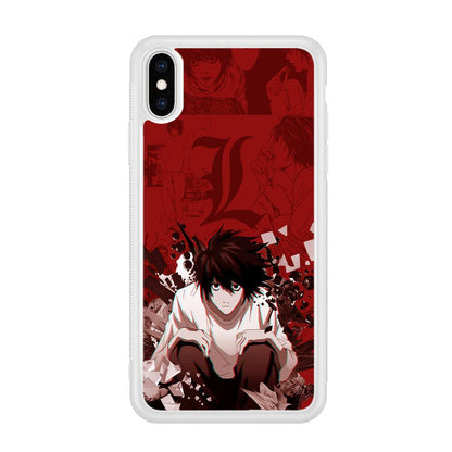 Death Note Stare of L iPhone X Case-Oxvistore