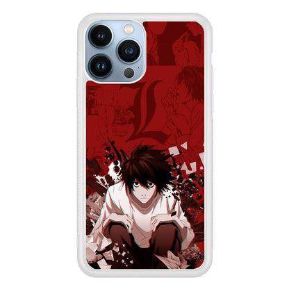 Death Note Stare of L iPhone 14 Pro Case-Oxvistore