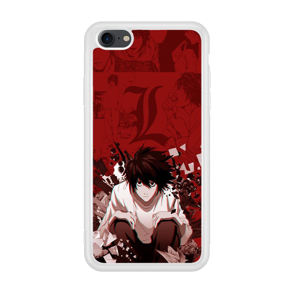 Death Note Stare of L iPhone 8 Case-Oxvistore