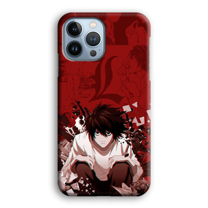 Death Note Stare of L iPhone 14 Pro Case-Oxvistore