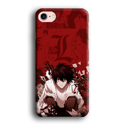 Death Note Stare of L iPhone 8 Case-Oxvistore