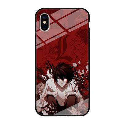 Death Note Stare of L iPhone X Case-Oxvistore