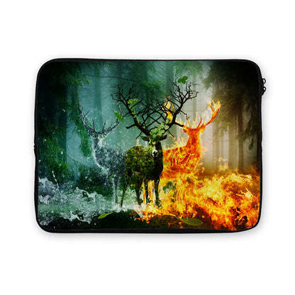 Deer Fire Water Laptop Sleeve Protective Cover