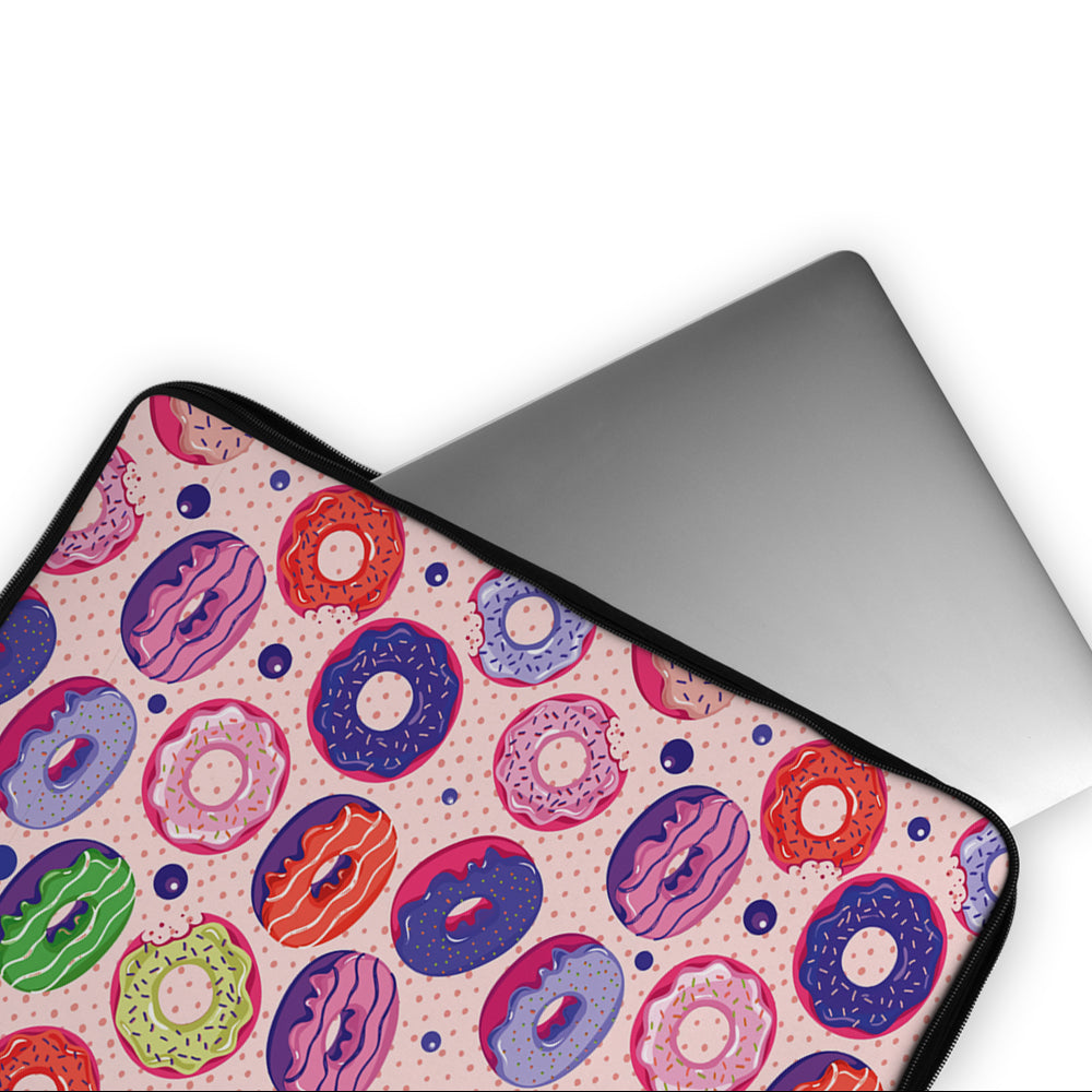 Delicious Donuts Food Laptop Sleeve Protective Cover