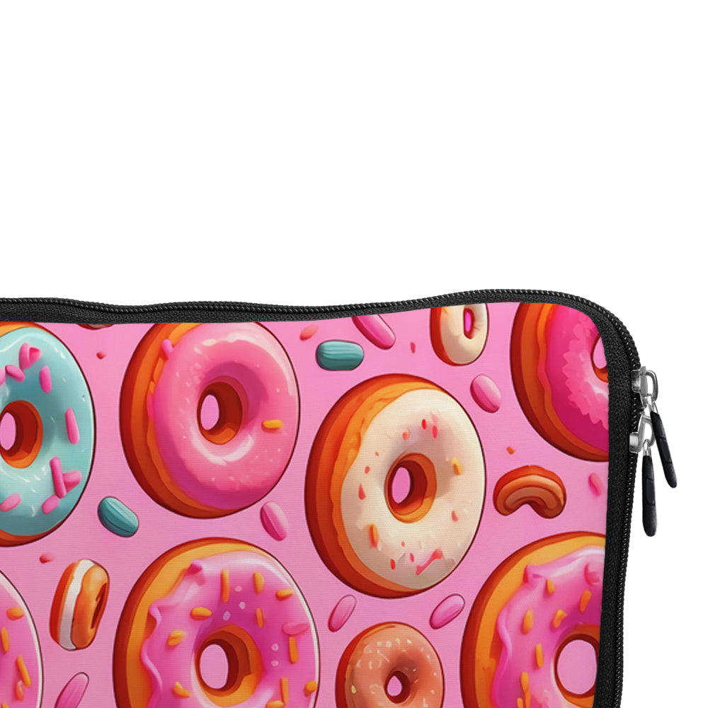 Delicious Donuts Pink Laptop Sleeve Protective Cover