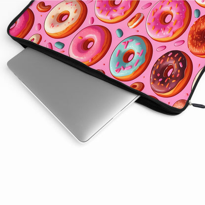 Delicious Donuts Pink Laptop Sleeve Protective Cover