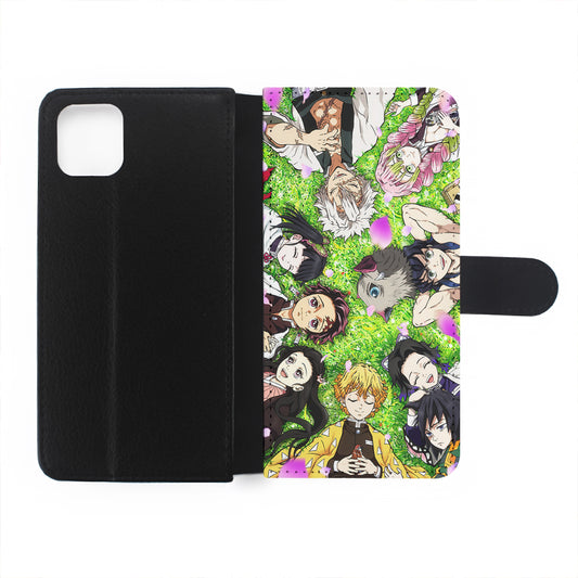 Demon Slayer All Characters Flip Wallet Phone Case