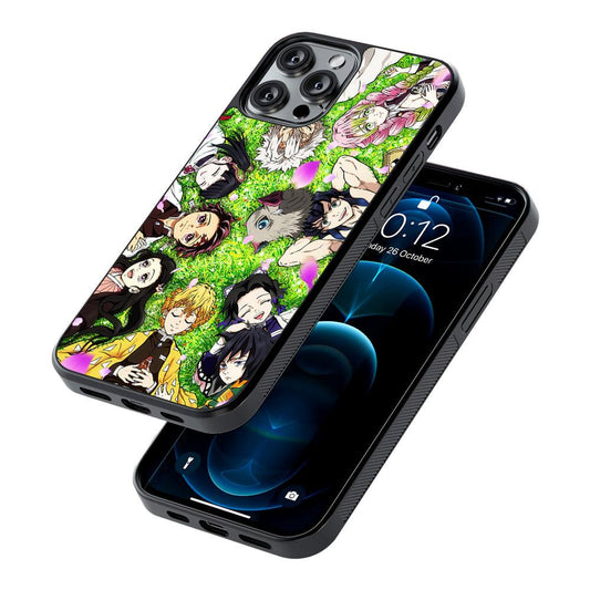 Demon Slayer All Characters 2D Rubber Phone Case-Oxvistore