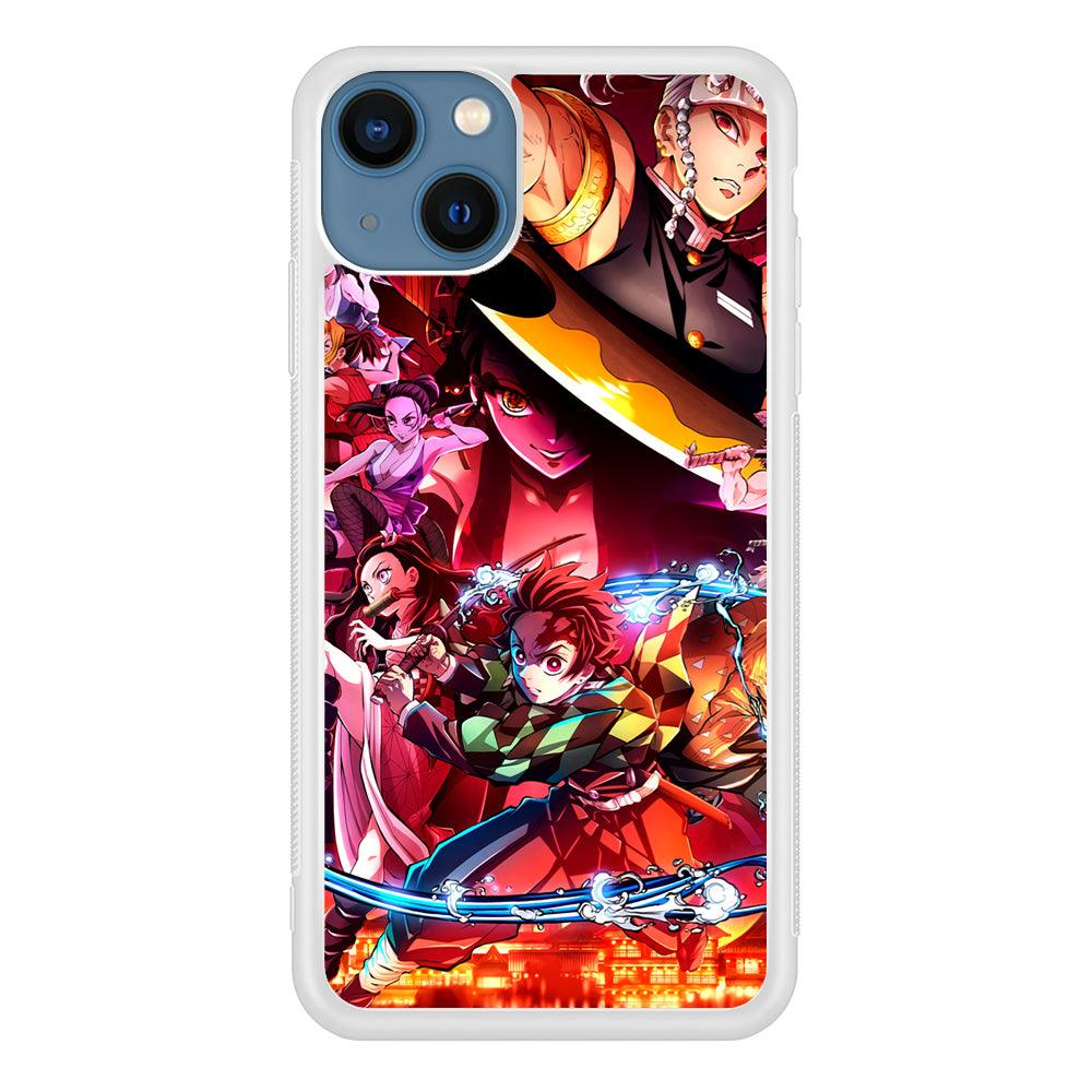 Demon Slayer Blades of Liberty iPhone 15 Plus Case-Oxvistore