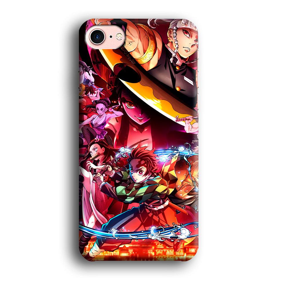 Demon Slayer Blades of Liberty iPhone 8 Case-Oxvistore