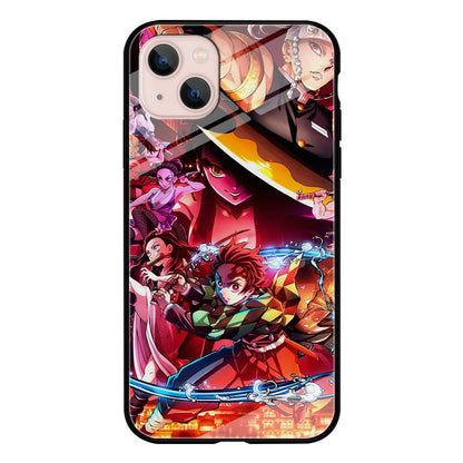 Demon Slayer Blades of Liberty iPhone 15 Plus Case-Oxvistore