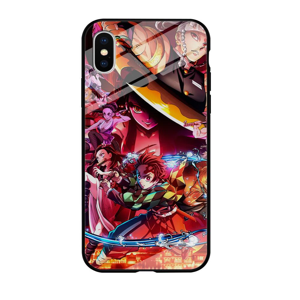 Demon Slayer Blades of Liberty iPhone X Case-Oxvistore