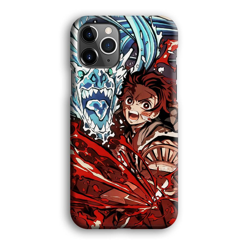 Demon Slayer Fire on The Ice iPhone 12 Pro Case-Oxvistore