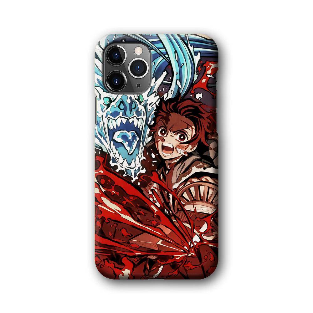 Demon Slayer Fire on The Ice iPhone 11 Pro Case-Oxvistore