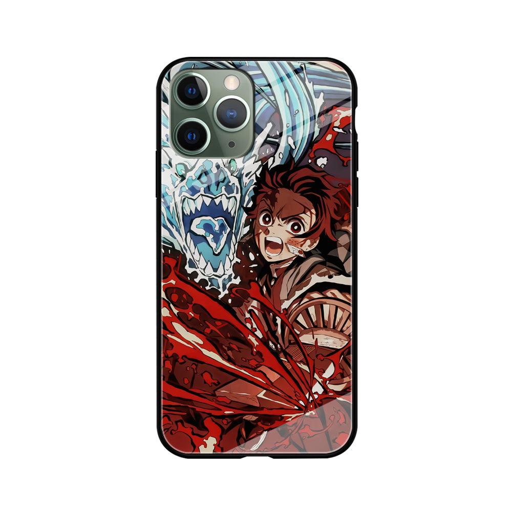 Demon Slayer Fire on The Ice iPhone 11 Pro Case-Oxvistore