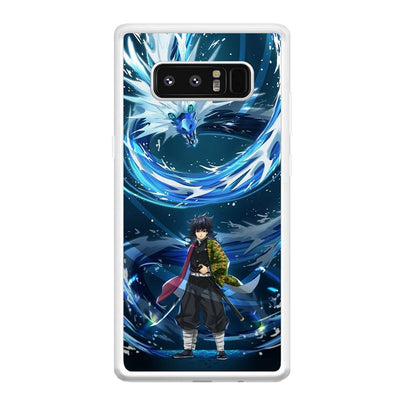 Demon Slayer Giyuu Dragon of Water Samsung Galaxy Note 8 Case-Oxvistore