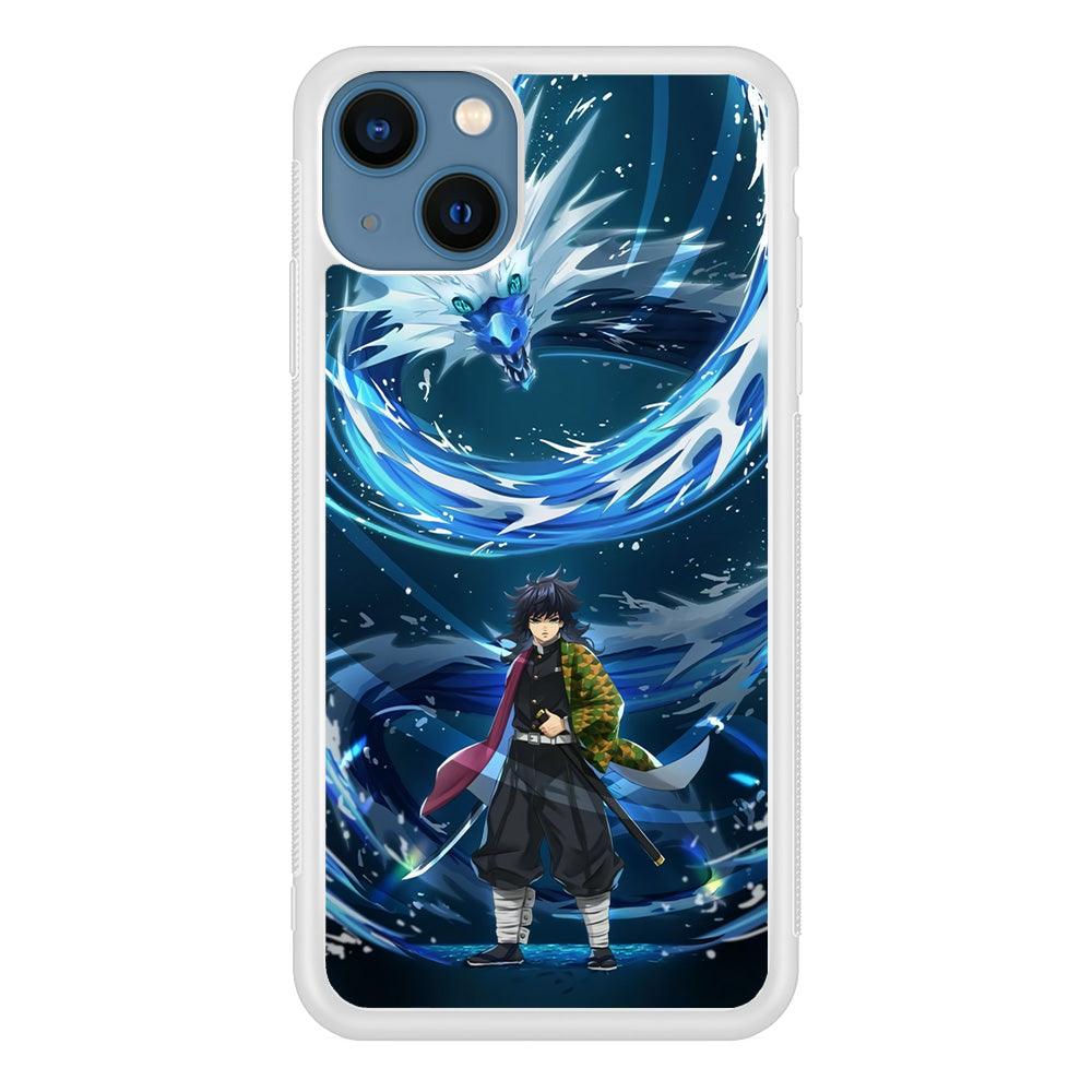 Demon Slayer Giyuu Dragon of Water iPhone 13 Case-Oxvistore