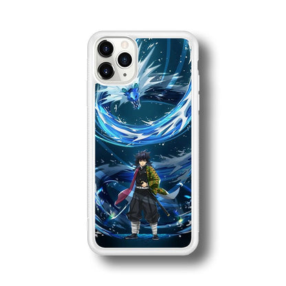 Demon Slayer Giyuu Dragon of Water iPhone 11 Pro Case-Oxvistore