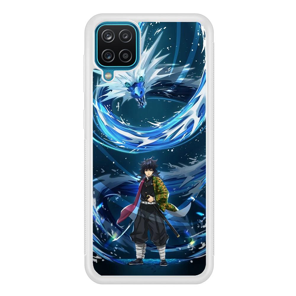 Demon Slayer Giyuu Dragon of Water Samsung Galaxy A12 Case-Oxvistore