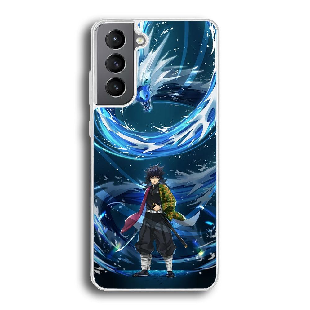 Demon Slayer Giyuu Dragon of Water Samsung Galaxy S21 Case-Oxvistore