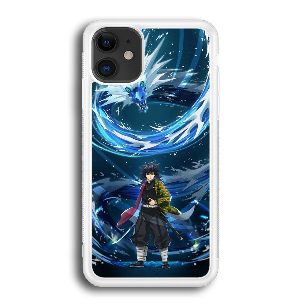 Demon Slayer Giyuu Dragon of Water iPhone 12 Case-Oxvistore