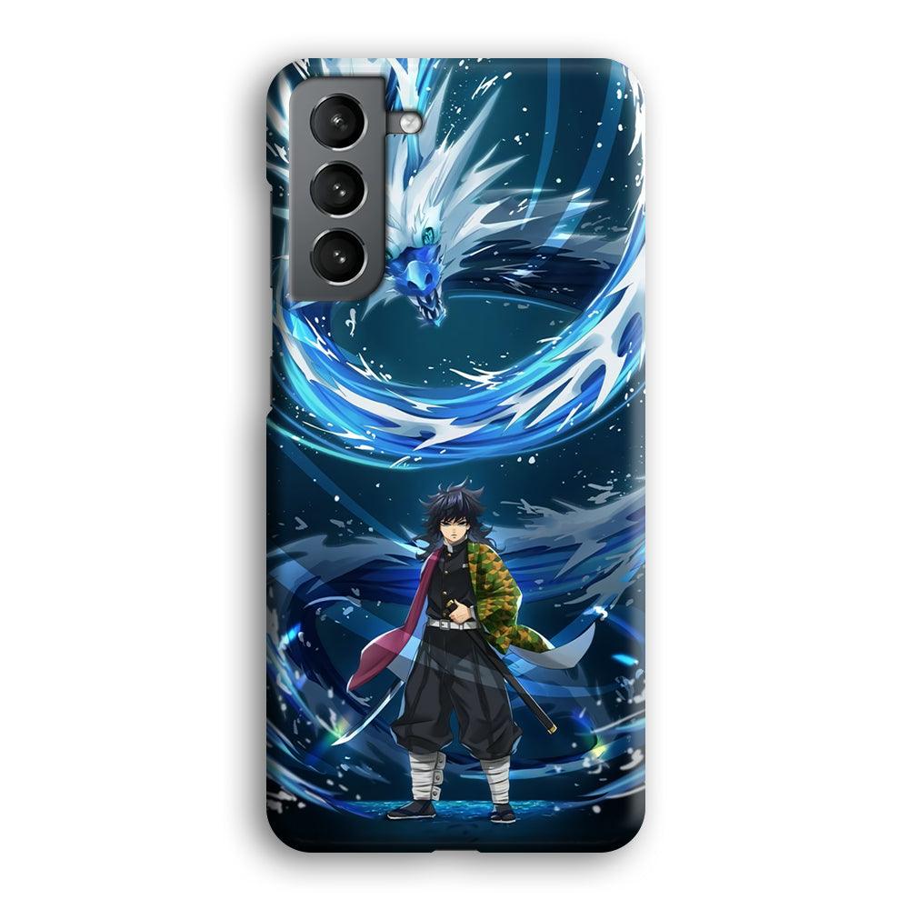 Demon Slayer Giyuu Dragon of Water Samsung Galaxy S21 Case-Oxvistore