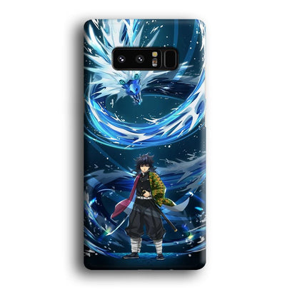 Demon Slayer Giyuu Dragon of Water Samsung Galaxy Note 8 Case-Oxvistore