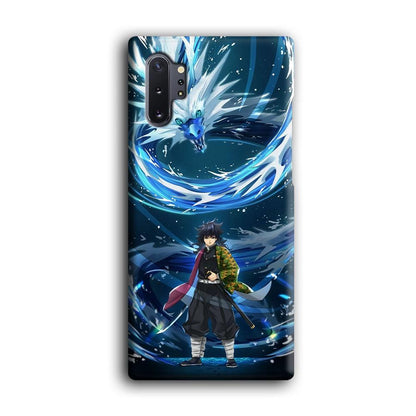 Demon Slayer Giyuu Dragon of Water Samsung Galaxy Note 10 Plus Case-Oxvistore