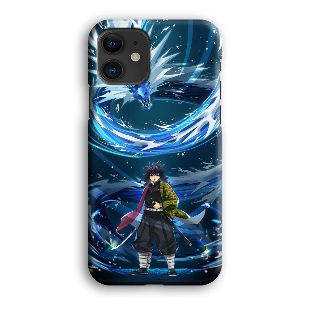 Demon Slayer Giyuu Dragon of Water iPhone 12 Case-Oxvistore