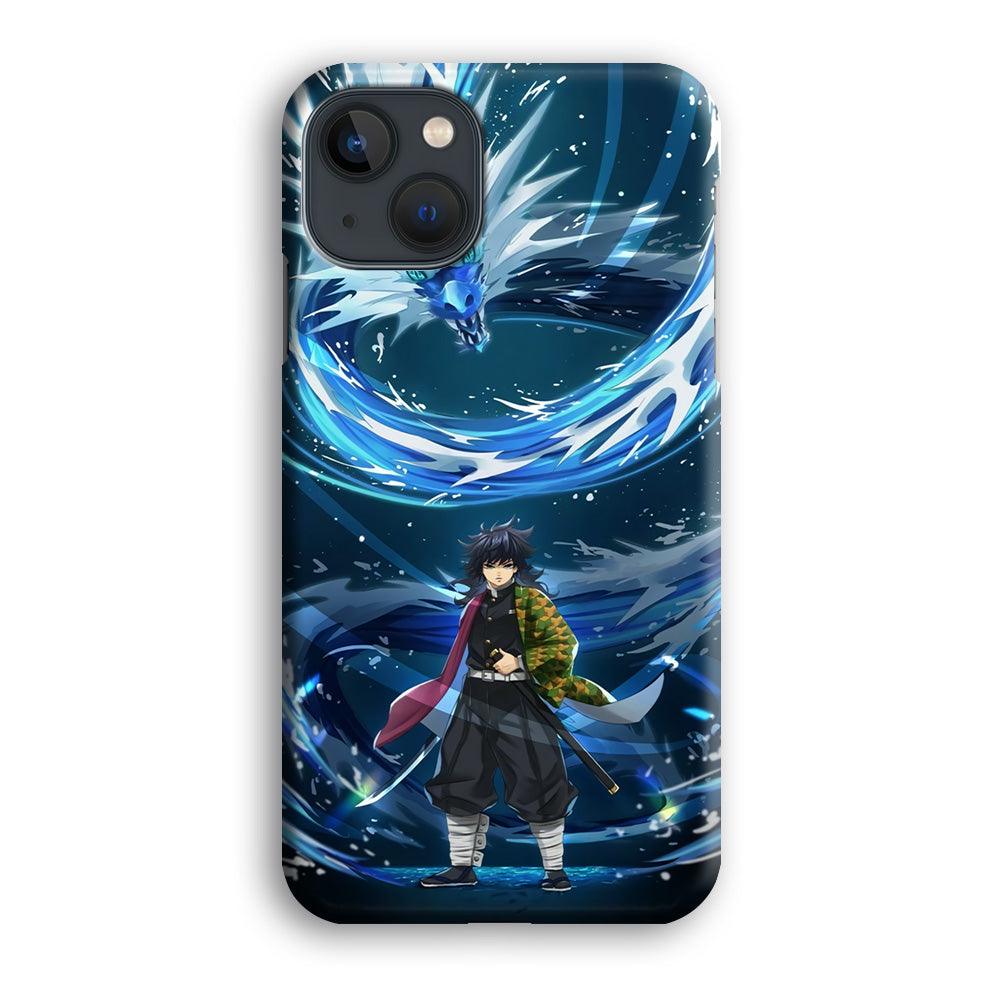 Demon Slayer Giyuu Dragon of Water iPhone 13 Case-Oxvistore